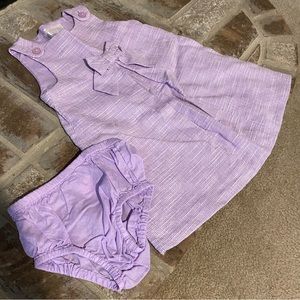 Janie and Jack baby girl dress with bloomers, size 6-12 month